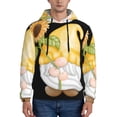 thumbnail image 1 of Lsque Sunflower Gnomes5 Pattern Casual Men's Hoodie,Hooded Sweatshirt with Kangaroo Pocket,Pullover Hoodie-Large, 1 of 7