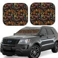 thumbnail image 1 of Lsque Sunflower Rooster 2 PCS Windshield Sun Shade | CarFoldable Window Covers | Car Accessories Reflect UV for Universal Cars SUV Truck | Small, 1 of 7