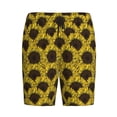 thumbnail image 1 of Lsque Sunflowers 3 Mens Sleep Pajama Shorts,Short Pajama Pants, Cotton Ultra-Soft Knit-4X-Large, 1 of 9
