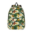 thumbnail image 1 of Lsque Sunflowers And Butterflies Pattern Canvas Daypack, Durable Backpack, High-quality Versatile Backpack,Vintage Compact Backpack-Small, 1 of 6
