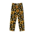 thumbnail image 1 of Lsque Sunflowers And Bww Print Men's Pajama Pants, Lounge Pant - Comfortable Home Wear,Elastic Waistband, Stylish Design-X-Large, 1 of 9