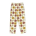 thumbnail image 1 of Lsque Sunflowers And Skull Print Women's Pajama Pants, Lounge Pant - Comfortable Home Wear,Elastic Waistband, Stylish Design-Large, 1 of 9