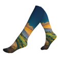 thumbnail image 1 of Lsque Sunflowers At Sunset Pattern Sport Compression Socks for Men & Women 15-20 mmHg Knee High Nurse Pregnant Running Medical and Travel Athletic, 1 of 1