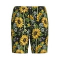 thumbnail image 1 of Lsque Sunflowers Mens Sleep Pajama Shorts,Short Pajama Pants, Cotton Ultra-Soft Knit-4X-Large, 1 of 9