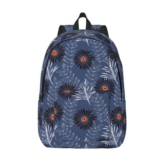 Lsque Sunflowers Pattern Canvas Daypack, Durable Backpack, High-quality Versatile Backpack,Vintage Compact Backpack-Small