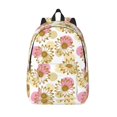 thumbnail image 1 of Lsque Sunflowers Pattern Canvas Daypack, Durable Backpack, High-quality Versatile Backpack,Vintage Compact Backpack-Small, 1 of 6