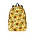thumbnail image 1 of Lsque Sunflowers Pattern Canvas Daypack, Durable Backpack, High-quality Versatile Backpack,Vintage Compact Backpack-Small, 1 of 6