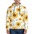 thumbnail image 1 of Lsque Sunflowers Pattern Casual Men's Hoodie,Hooded Sweatshirt with Kangaroo Pocket,Pullover Hoodie-4X-Large, 1 of 7