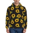 thumbnail image 1 of Lsque Sunflowers Pattern Casual Men's Hoodie,Hooded Sweatshirt with Kangaroo Pocket,Pullover Hoodie-XX-Large, 1 of 7