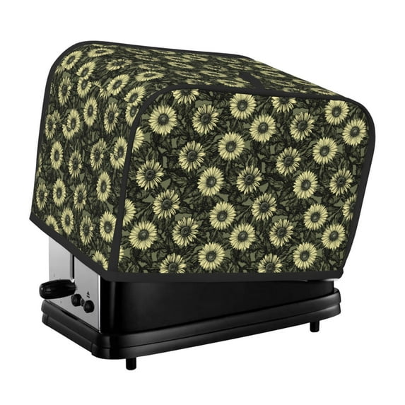 Lsque Sunflowers Print 2 Slice Toaster Cover , Kitchen Appliance Dustproof Protector , Toaster Protector Dustproof Kitchen Appliance Cover