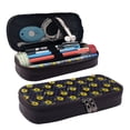 thumbnail image 1 of Lsque Sunflowers Printed Big Capacity PU Leather Pencil Case Large Pencil Pouch Stationery Pen Bag Pencil Holder for Teen, 1 of 6