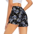 thumbnail image 1 of Lsque Sunflowers Printed Women's Running Shorts with Liner Pockets,Elastic Quick Dry Workout Athletic Gym Yoga Shorts,Womens High Waist Shorts-X-Large, 1 of 9