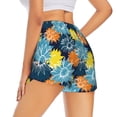thumbnail image 1 of Lsque Sunflowers Printed Women's Running Shorts with Liner Pockets,Elastic Quick Dry Workout Athletic Gym Yoga Shorts,Womens High Waist Shorts-Large, 1 of 9