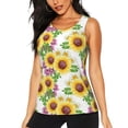 thumbnail image 1 of Lsque Sunflowers Printed Workout Tank Tops for Women, Athletic Sports Tank Tops, Compression Sleeveless Dry Fit Shirts,Sleeveless Yoga Shirt-Medium, 1 of 9