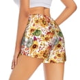 thumbnail image 1 of Lsque Sunflowers Pumpkins And Autumn Leaves Printed Women's Running Shorts with Liner Pockets,Elastic Quick Dry Workout Athletic Gym Yoga Shorts,Womens High Waist Shorts-X-Large, 1 of 9