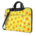 thumbnail image 1 of Lsque Sunflowers2 Pattern Laptop Bag – Portable & Slim Single-Shoulder Computer Case with Adjustable Strap, Protective, Lightweight for 13”/14”/15.6” Laptops, 1 of 8