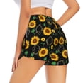 thumbnail image 1 of Lsque Sunflowers3 Printed Women's Running Shorts with Liner Pockets,Elastic Quick Dry Workout Athletic Gym Yoga Shorts,Womens High Waist Shorts-Small, 1 of 9