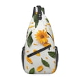 thumbnail image 1 of Lsque Sunny Yellow SunFlower Pattern Cross Chest Bag Diagonally – Premium Durable Front Chest Sling with Adjustable Padded Strap, High-Capacity Storage, 1 of 8