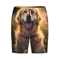 thumbnail image 1 of Lsque Sunset Daisy Dog Mens Sleep Pajama Shorts,Short Pajama Pants, Cotton Ultra-Soft Knit-Large, 1 of 9