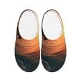 thumbnail image 1 of Lsque Sunset Dancing Dolphin B Pattern Womens Comfort Cotton on Scuff With Memory Foam and Anti-skid Sole Slipper-44/45, 1 of 7