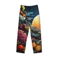 thumbnail image 1 of Lsque Sunset Floral Fantasy Landscape Print Men's Pajama Pants, Lounge Pant - Comfortable Home Wear,Elastic Waistband, Stylish Design-Medium, 1 of 9