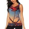 thumbnail image 1 of Lsque Sunset Rose Elegance Printed Workout Tank Tops for Women, Athletic Sports Tank Tops, Compression Sleeveless Dry Fit Shirts,Sleeveless Yoga Shirt-Small, 1 of 9