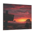thumbnail image 1 of Lsque Sunset Western Desert Cowboy Print Wall Art – Decorative Picture for Living Room, Bedroom, and Office (Horizontal), 1 of 6
