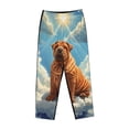 thumbnail image 1 of Lsque Sunshine Cloud Bulldog Print Women's Pajama Pants, Lounge Pant - Comfortable Home Wear,Elastic Waistband, Stylish Design-Large, 1 of 9