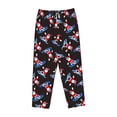 thumbnail image 1 of Lsque Surfing Santa Print Women's Pajama Pants, Lounge Pant - Comfortable Home Wear,Elastic Waistband, Stylish Design-Large, 1 of 9