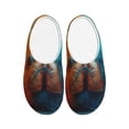 thumbnail image 1 of Lsque Surreal Body Art Pattern Womens Comfort Cotton on Scuff With Memory Foam and Anti-skid Sole Slipper-42/43, 1 of 7
