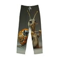 thumbnail image 1 of Lsque Surreal Weightlifting Snail Print Men's Pajama Pants, Lounge Pant - Comfortable Home Wear,Elastic Waistband, Stylish Design-XX-Large, 1 of 9