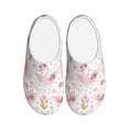 thumbnail image 1 of Lsque Swan And Flowers Pattern Womens Comfort Cotton on Scuff With Memory Foam and Anti-skid Sole Slipper-35/36, 1 of 7