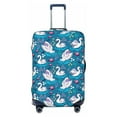 thumbnail image 1 of Lsque Swan On The Pond Printed Luggage Cover, Travel Luggage Protector,Scratch and Dirt Resistant, Fits 18-32 Inch Luggage - Small, 1 of 9