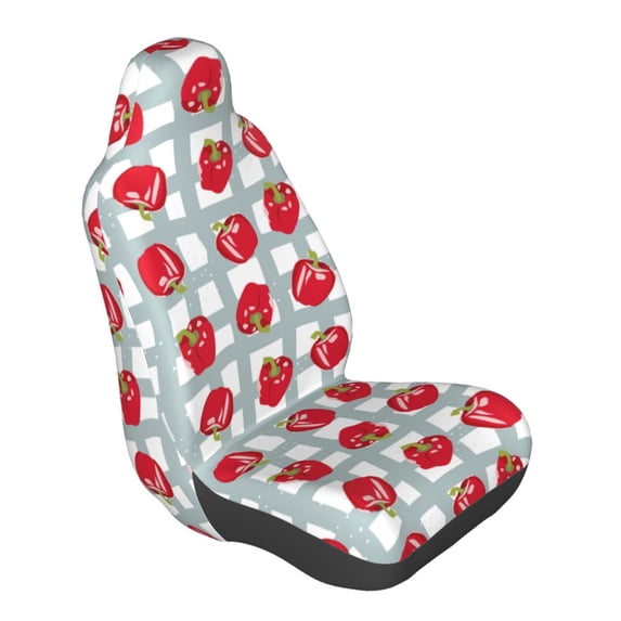 Lsque Sweet Red Fruit Pattern Car Seat Covers for Front Seats , Waterproof Seat Covers for Cars, Sporty Front Seat Covers,Car Seat Cover Protector Front Seats