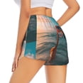 thumbnail image 1 of Lsque Swimming Goggled Flamingo Printed Women's Running Shorts with Liner Pockets,Elastic Quick Dry Workout Athletic Gym Yoga Shorts,Womens High Waist Shorts-Medium, 1 of 9