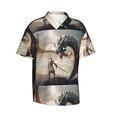 thumbnail image 1 of Lsque Swordsman Cool Dragon pattern Hawaiian Shirt for Men, Unisex Summer Beach Casual Short Sleeve Button Down Shirts-X-Large, 1 of 9