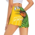 thumbnail image 1 of Lsque T-Rex Playing Football Printed Women's Running Shorts with Liner Pockets,Elastic Quick Dry Workout Athletic Gym Yoga Shorts,Womens High Waist Shorts-Large, 1 of 9