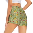 thumbnail image 1 of Lsque Taco Printed Women's Running Shorts with Liner Pockets,Elastic Quick Dry Workout Athletic Gym Yoga Shorts,Womens High Waist Shorts-XX-Large, 1 of 9