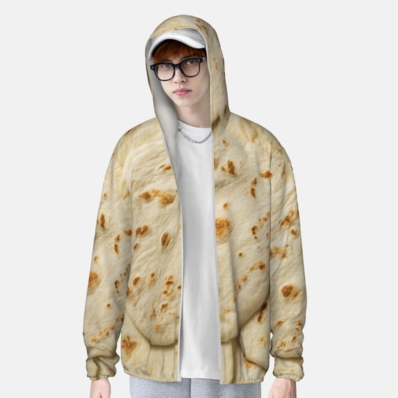 Lsque Taco Tortillas UPF 50+ Lightweight Sun Protection Men's Women's Long Sleeve Shirt, Hoodie Performance -XX-Large