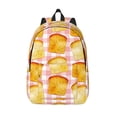 thumbnail image 1 of Lsque Tasty Toasts Pattern Canvas Daypack, Durable Backpack, High-quality Versatile Backpack,Vintage Compact Backpack-Medium, 1 of 1