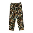 thumbnail image 1 of Lsque Teal Leopard Print Women's Pajama Pants, Lounge Pant - Comfortable Home Wear,Elastic Waistband, Stylish Design-X-Large, 1 of 9