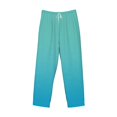 thumbnail image 1 of Lsque Teal Turquoise Print Men's Pajama Pants, Lounge Pant - Comfortable Home Wear,Elastic Waistband, Stylish Design-Large, 1 of 9