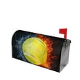 Lsque Tennis Ball In Fire And Water Mailbox Cover Standard Size