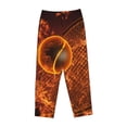thumbnail image 1 of Lsque Tennis Racket In Fire Print Women's Pajama Pants, Lounge Pant - Comfortable Home Wear,Elastic Waistband, Stylish Design-X-Large, 1 of 9