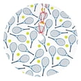 thumbnail image 1 of Lsque Tennis Rackets And Balls Print Christmas Tree Skirt, Tree Skirt with Ties or Velcro, Perfect for Holiday Decorations, Halloween, and New Year-48", 1 of 7