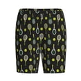 thumbnail image 1 of Lsque Tennis Rackets Mens Sleep Pajama Shorts,Short Pajama Pants, Cotton Ultra-Soft Knit-4X-Large, 1 of 9