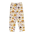 thumbnail image 1 of Lsque Thanksgiving Print Women's Pajama Pants, Lounge Pant - Comfortable Home Wear,Elastic Waistband, Stylish Design-XX-Large, 1 of 9