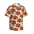 thumbnail image 1 of Lsque Thanksgiving Sketch Turkey pattern Hawaiian Shirt for Men, Unisex Summer Beach Casual Short Sleeve Button Down Shirts-XX-Large, 1 of 9