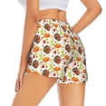 thumbnail image 1 of Lsque Thanksgiving Turkey Printed Women's Running Shorts with Liner Pockets,Elastic Quick Dry Workout Athletic Gym Yoga Shorts,Womens High Waist Shorts-X-Large, 1 of 9