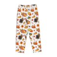 thumbnail image 1 of Lsque Thanksgiving Turkeys 1 Print Women's Pajama Pants, Lounge Pant - Comfortable Home Wear,Elastic Waistband, Stylish Design-XX-Large, 1 of 9